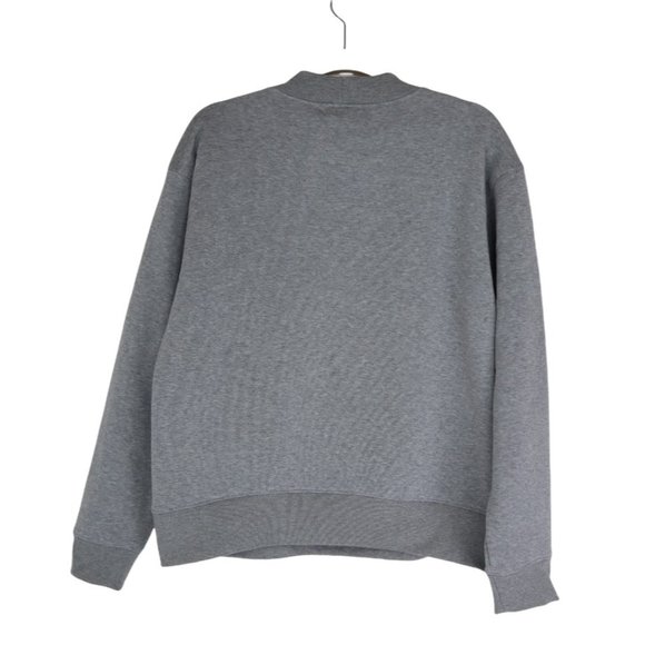 NWT BP Women SZ XS Mock Neck Graphic Print Sweatshirt Take Care of Yourself Gray - Picture 3 of 7